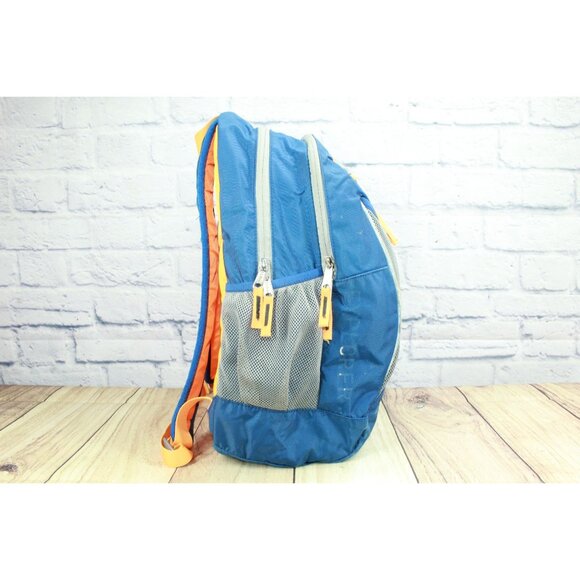 LL Bean Unisex Kid's Explorer Backpack 25L Colorblock Nylon Blue Yellow - Picture 5 of 11